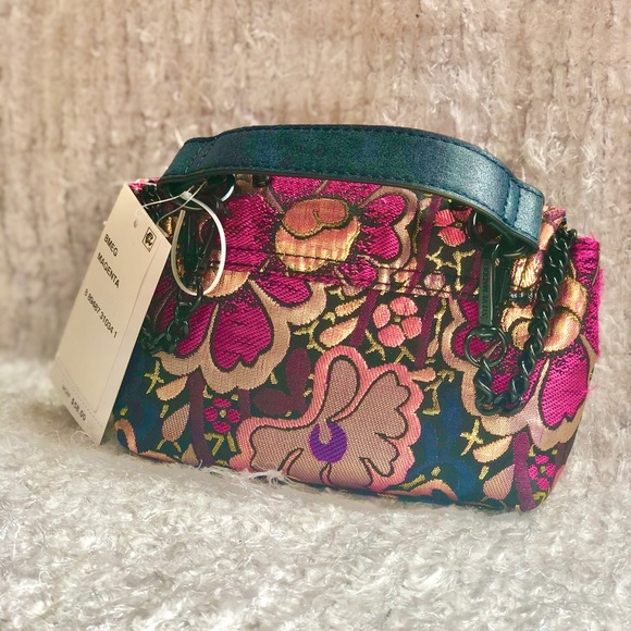 NWT STEVE MADDEN FLORAL BAG W/ detachable strap - Picture 10 of 10